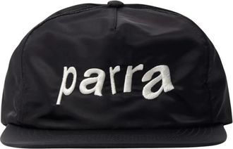 by Parra Distorted 90s Memory 5 Panel Hat - unisex - Petten - Zwart - ONE Size - Leer - Accessoires
