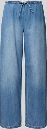 Only Wide Leg Jeans aus Baumwoll-Lyocell-Mix Modell LARIA in Jeansblau, Gr&ouml;&szlig;e XL
