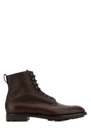 Edward Green Brown Leather Galway Ankle Boots