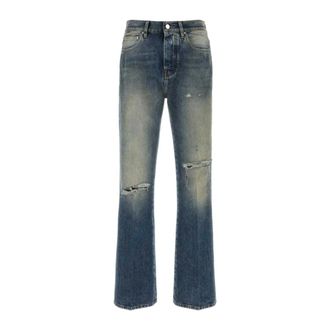Amiri Flared Jeans, male, Blue, Size: W32 Slashed Boot Cut Jean