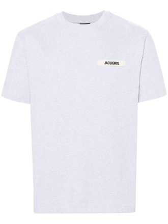 Jacquemus Minimalist Grey T-Shirt with Classic Crew Neckline