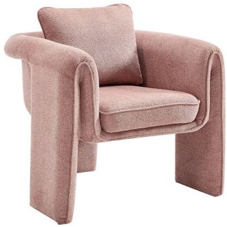 Vente-Unique Poltrona in tessuto rosa JOLIPIA