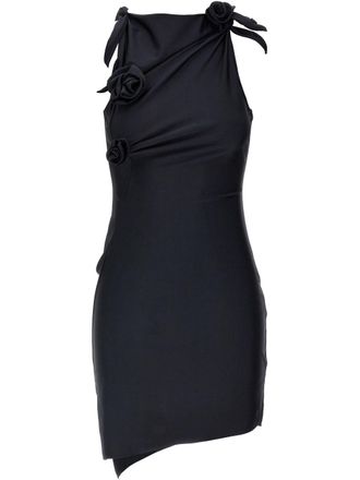 Coperni Fitted Mini Dress With Faux-Flower Detailing