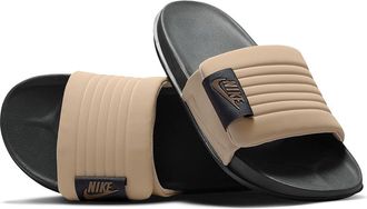 Nike Offcourt Adjust Mens Sandals Anthracite/Mink Brown/Linen : 12 D - Medium, Synthetic