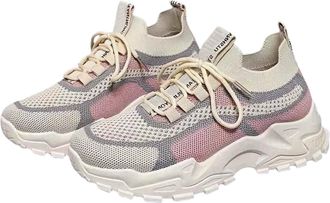 Generic Women Wide Fit Running Trainers Walking Trainers Womens Jogging Sneakers Mesh Running Shoes Comfortable Non Hiking Shoes for Fitness Training Walking 