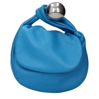 Jil Sander Blauwe Leren Handtas