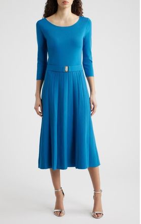 Elie Tahari The Sumner Sweater Dress in Blue Palace at Nordstrom, Size X-Large