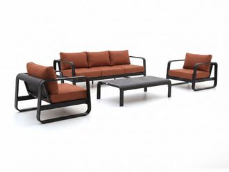 Forza Furniture Forza Liri stoel-bank loungeset 4-delig
