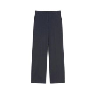 Max Mara Dames, Broeken, Blauw, Maat: M Leer