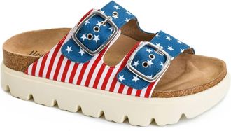 Corkys Footwear Womens Rumor Has It Americana Sandal In Blue