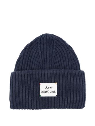 Rossignol x JCC Stellar ribbed-knit beanie - women - Acrylic/Wool/Polyamide - One Size - Blue