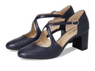 Life Stride Tracy High Womens Heels Lux Navy : 7.5 W (C), Faux Leather