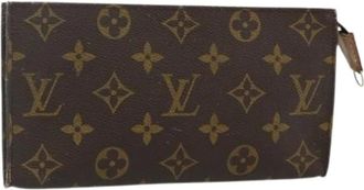 Louis Vuitton Pre-owned Clutches, female, Brown, Size: ONE SIZE Pre-owned Accessory Pouch