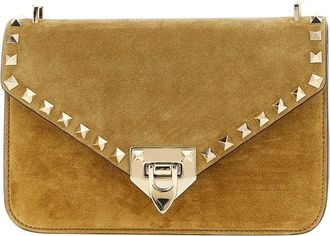 Valentino Garavani Beige Rockstud Small Shoulder Bag