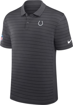 Nike Indianapolis Colts Rivalries Collection Sideline Victory Striped Nike Mens Dri-FIT NFL Polo in Grey | 03BG466M98-5U0