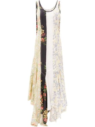 J.W.Anderson floral patchwork dress - women - Viscose - 6 - Neutrals