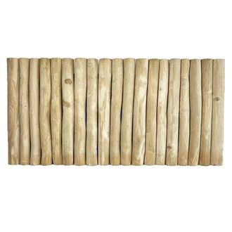NATYAL Cabecero de troncos de madera de teca 160x75cm