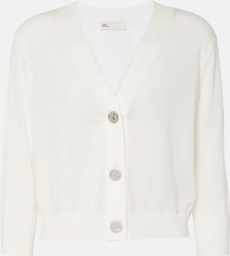 Tory Burch Cropped cotton cardigan