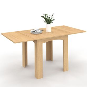 IDMarket Tavolo Da Pranzo Allungabile Dona Per 4-8 Persone Faggio 80-160 Cm