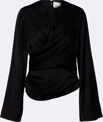 Isabel Marant Neame draped satin top