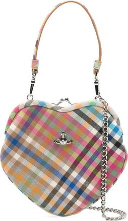 Vivienne Westwood Belle Heart Checked Tote Bag