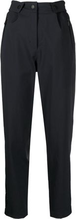Moncler adjustable-waist straight-leg trousers - women - Polyester/Elastane/Polyamide/Polyamide/Elastane - M - Black