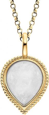 Engelsrufer Womens ERN-PUREDROP-MO-G Ladies Pure Moondrop Necklace - Gold Sterling Silver - One Size