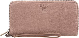 Will Leather Goods Will Leather Imogen Checkbook Clutch, Smoked Amethyst, One Size