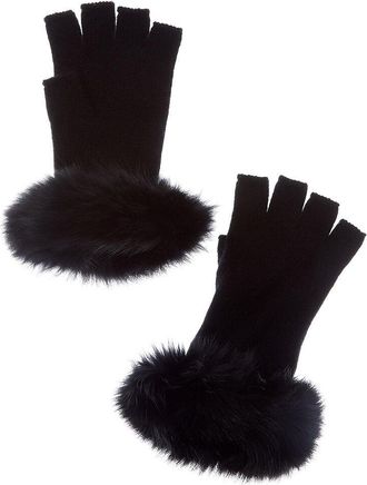Sofiacashmere Fingerless Cashmere Gloves