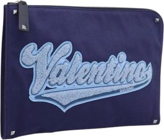 Valentino Pre-owned Clutch Bag - Dames - Vintage Clutch - Blauw - ONE Size - Vintage