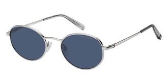 Tommy Hilfiger TH 2219/S 010/KU Mens Sunglasses Silver Size 55