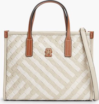 Tommy Hilfiger Womens TH City Mini Tote Bag in Ivory - One Size