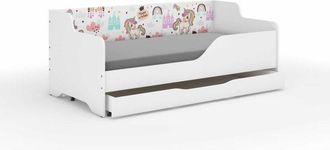 OEM Cama Infantil Lilu 160x80 Unicornio Arco&iacute;ris - Respaldo