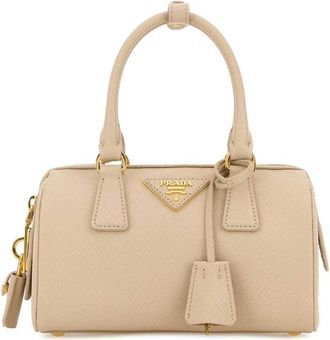 Prada Sand Leather Handbag