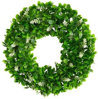 Nearly Natural 13-in Jasmine Artificial Wreath in Green at Nordstrom
