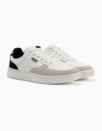 Bench Mens Bench Grainger Mens White/Grey Trainers - Size: 12