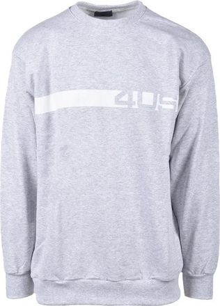 Paciotti 4us Grey Stripe Cotton Sweatshirt