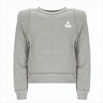 Isabel Marant Relaxed Long-Sleeved Sweatshirt With Minimalist Logo Detail