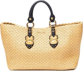 Miu Miu Borsa tote Intrecciato - Toni neutri