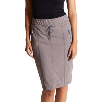Raffaello Rossi Nele Knee Length Skirt In Warm Grey