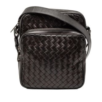 Bottega Veneta Tweedehands Nappa Intrecciato Schoudertas
