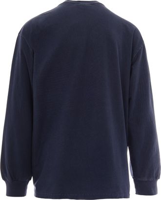 Carhartt Work in Progress Mens T-Shirt Loose Pocket Dark Navy Garment Dyed Organic Cotton Single Jersey T-Shirts And Polos