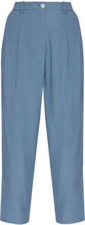 Kenzo straight-leg trousers - women - Viscose/Polyamide - 38 - Blue