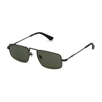 Police Matte Black/Green Sunglasses Spln31 - unisex - Police - Sunglasses - Black - 58 MM - Accessories