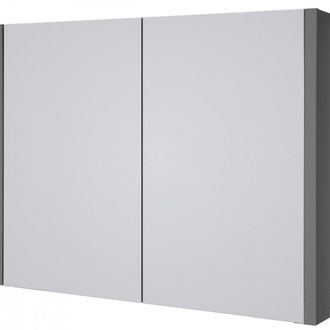 Clifton Grey Gloss Mirror Bathroom Cabinet 80cm Wide