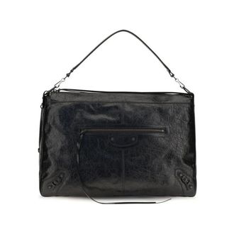 Balenciaga Le City Moto Bag - Heren - Tassen - Zwart - Maat: ONE Size Katoen