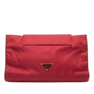 Prada Pre-owned Busta in Nylon - - Pre-owned - Donna - Rosso - ONE SIZE