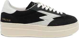 MOA Master Of Arts logo suede sneakers - women - Calf Suede/Rubber/Calf Leather - 37 - Black