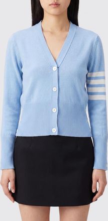 Thom Browne Cardigan in puro cashmere con scollo a V e dettaglio 4-Bar