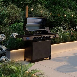 Charles Bentley ottimo Pro 455 6-Burner Gas BBQ in Grey
